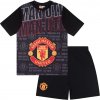 MANCHESTER UNITED FC Detské pyžamo Manchester United FC, čierne, krátky rukáv Veľkosť: 8-9 r