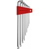 Zástrčné kľúče inbus 1,5 ÷ 10 mm Swiss Tools PB 2212.LH-10, dlhé s guľ.hlavou (Sada 9 dielov) (PBS7610733203680)
