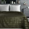 Eurofirany Deka NINA 200x220 flano olivová Polyester 200x220 cm