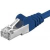 Premiumcord sp6asftp015B Patch, CAT6a S-FTP, RJ45-RJ45, AWG 26/7, 1,5m, modrý