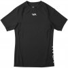 RVCA VA COMPRESSION black pánske tričko s krátkym rukávom - M