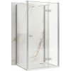 Rea Atlas, sprchovací kút 100 (dvere) x 90 (stena), ľavá strana, 6mm číre sklo, chrómový profil, KPL-K4864