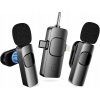 Bezdrôtový Mikrofón s klipom, synchronizácia hlasu, digitálny, USB-C, 3,5 mm