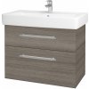 Dreja Kúpeľňová skrinka Q MAX SZZ2 80 - D25 Teak / Úchytka T02 / D25 Teak