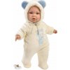 Llorens 14207 BABY ENZO - realistická bábika bábätko s mäkkým látkovým telom - 42 cm