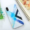 AppleKing kryt z mäkkého plastu pre Apple iPhone XS / iPhone X – modrý geometrický vzor - možnosť vrátiť tovar ZADARMO do 30tich dní