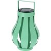 Solárny lampáš LED 19 cm zelený