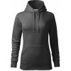 BEZPOTLAČE / BEZ POTLAČE - Mikina dámská Cape s kapucí - XL ( Tmavá bridlica (sivá so zeleným nádychom) )