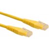 UTP Patchkábel 0.5m cat.6, žltý, Cu