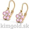 Detské náušnice kvetinky K122zR