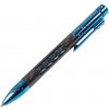 Lionsteel Twist Pen Titanium BLUE SHINE with Carbon Fiber. Fisher Space refill NY FC BLS