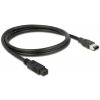Delock Firewire prepojovací kábel [1x Zástrčka FireWire (400) 9-pólová - 1x firewire (400) zástrčka 6-pólová] 1 m čierna; 82595