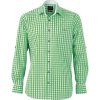 James & Nicholson Košile JN 638, kostkovaná, tradiční vzhled, dlouhý rukáv, pánská COT02063884401-green/white S Zelená/černá