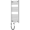 Mexen Mars, elektrické vykurovacie teleso 900x400 mm + vykurovacia tyč 300 W, chrómová, W110-0900-400-2300-01