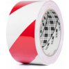 3M pvc výstražná páska červená a 50 mm x 33 m biela 767