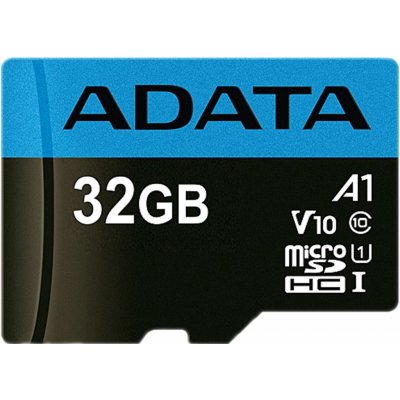 ADATA microSDHC 32GB class 4 + adapter AUSDH32GCL4-RA1