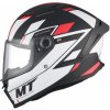 MT Helmets Stinger 2 Solid Zivze bielo-čierno-červená matná Veľkosť: L