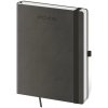Helma 365 Týždenný diár B6 Flexies tmavo šedý s pútkom 2026