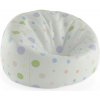 Sablio Sedací vak Cocoon Trojfarebné bodky - 75 x 45 x 35 cm