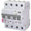 Chránič prúdový s nadprúdovou ochranou KZS-4M 3p+N AC B6/0,03 6kA (ETI)