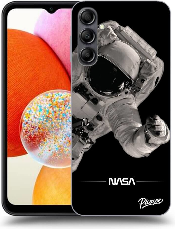 Púzdro Picasee silikónové Samsung Galaxy A14 5G A146P - Astronaut Big čierne