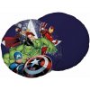JERRY FABRICS Tvarovaný mikroplyšový vankúšik Avengers Heroes Polyester, priemer 40 cm