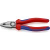Knipex 03 02 180 - Kombinované kliešte s multi-komponentnými úchopmi čierne atramentované 180 mm