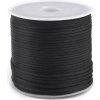 Šnúra saténová - čierna - 30m (Ø1mm )