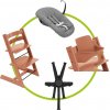 Akčný set STOKKE TRIPP TRAPP STOLIČKA Terracotta + Baby set + novorodenecká sada + pásy