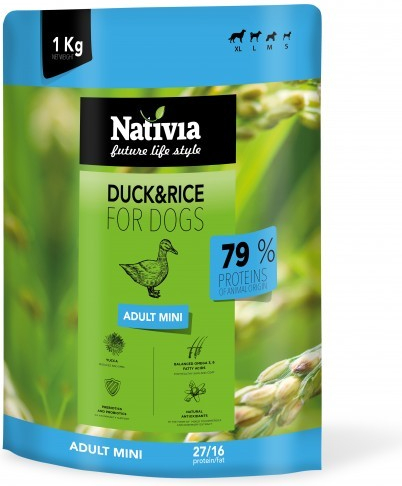 Nativia Dog Adult Mini Duck&Rice 1 kg