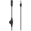 NEDIS kabel stereo audio/ 3,5 mm jack zástrčka - 3,5 mm jack zásuvka/ černý/ bulk/ 1m