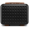 Kozmetický kufrík ABS+PC Kono - čierno-hnedý - 11 L
