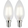 Paulmann 28636 LED En.trieda 2021 G (A - G) E14 3 W teplá biela (Ø x v) 35 mm x 98 mm 2 ks; 28636