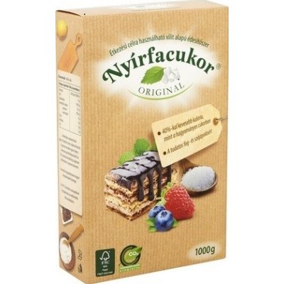 Nyírfacukor Originál Xylitol Brezový cukor prírodné sladidlo 1000g