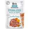 Brit Care Cat Sterilized Fillets in Jelly with Hearty Duck & Tender Turkey 6 x 85 g