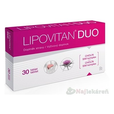 Herbacos Recordati HBF Lipovitan Duo 30 tabliet