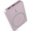 Power bank EMOS WI 522, 5 000 mAh, 20 W+Wireless, lososová
