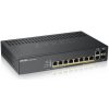 ZyXEL Zyxel GS1920-8HPv2 10 Port Smart Managed Switch 8x Gigabit Copper and 2x Gigabit dual pers., Hybird mode, standalone or