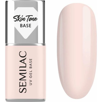 Semilac UV Gel Base Skin Tone Base podkladový lak pre gélové nechty odtieň Rose Beige 7 ml