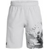 Detské športové kraťasy Under Armour TECH WOVEN GRAPHIC SHORTS K sivé 1390018-011 - YXL
