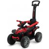 Detské odrážadlo Baby Mix Mega Prime EVA s vodiacou tyčou červené