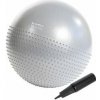 Masážní gymnastický míč HMS YB03N 65 cm světle šedý