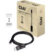 club3D USB-C® / DisplayPort káblový adaptér USB-C ® zástrčka, Konektor DisplayPort 1.80 m čierna CAC-1557 samozhášavý Kábel pre displeje USB-C®; CAC-1557