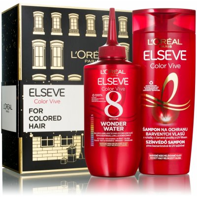 L'Oréal Paris Elseve Color Vive šampon 250 ml + balzám na vlasy Elseve Color Vive 8 Second Wonder Water 200 ml darčeková sada