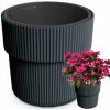 Kvetináč plast sivý Prosperplast 30 cm x 30 cm x 28,5 cm