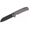 CIVIVI Gray Aluminum Handle Black Stonewashed 14C28N Blade Button Lock C20022B-3