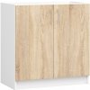 Ak furniture Kuchynská skrinka pod drez S 80 cm ZL Artus biela/sonoma