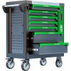 Kovový pojazdný dielenský vozík so 7 zásuvkami BestBerg BBTC-702 / SPCC steel