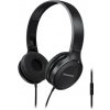 Panasonic RP-HF100ME-K, drôtové slúchadlá, cez hlavu, skladacie, 3,5mm jack, mikrofón, kábel 1,2m, čierna
