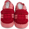 Lait et Miel kožené capačky - Baskets rouges - červené tenisky Veľkosť capačiek: 2-3r